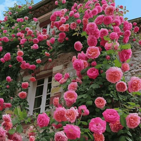🌹 Mixed-color Climbing Rose—Year-Round Blooming (UK Imported)